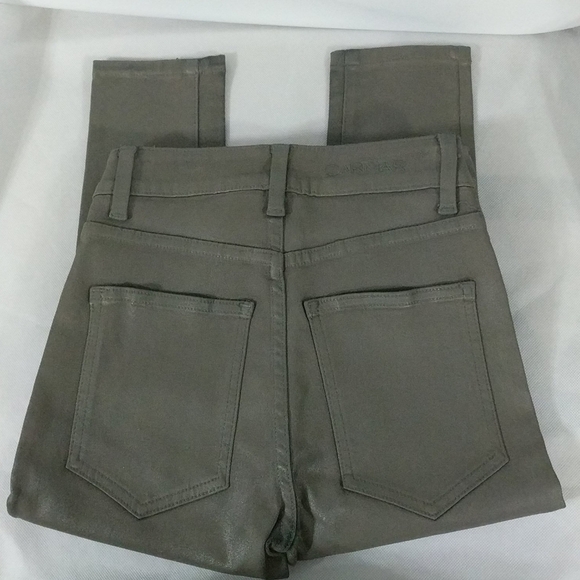 𝅺Carmar High Rise Skinny Taupe Wax Coated Jeans- size 24 - these are tiny! - Picture 5 of 5